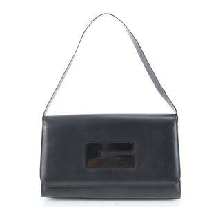 Gucci G Logo 001-3063 Leather Shoulder Bag Shoulder One Shoulder Black Tote